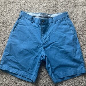 Peter Millar Blue Flat Front Shorts Vibrant Summer Style